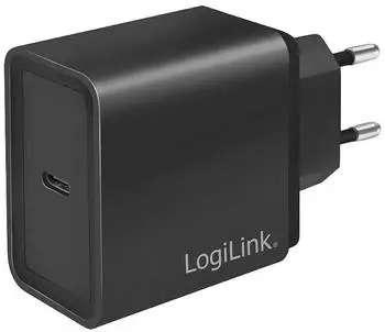 LogiLink Ladeger&auml;t USB Ladeger&auml;t 18 W 1x USB-C USB PD Schwarz Innenbereich (PA0258)