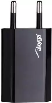 Akyga AK-CH-03BK USB Ladeger&auml;t 5 W 1x USB-A Schwarz Innenbereich