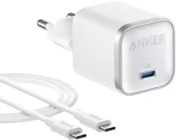 Anker Nano Ladeger&auml;t (45W, mit 180cm USB-C Kabel) weiss