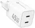 Forcell GaN wall charger 45W 2x USB-C PD QC White