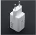 Forcell GaN wall charger 45W 2x USB-C PD QC White