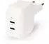 Nedis GaN wall charger 35W 2x USB-C PD WGCHA35WWT