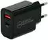 IWH USB Ladegerät 30 W 1x USB-A 1x USB-C USB PD QC 3.0 Schwarz Innenbereich (019059)