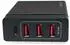 LogiLink PA0122 USB Ladegerät 60 W 3x USB-A 1x USB-C Schwarz Innenbereich
