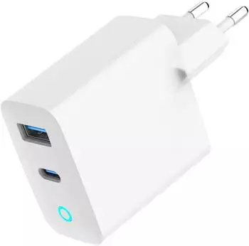 Gembird Charger 65W USB-C USB-A White