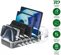 4smarts 541277, 4smarts Charging station Team 100W 1x USB-A port 5x USB-C ports