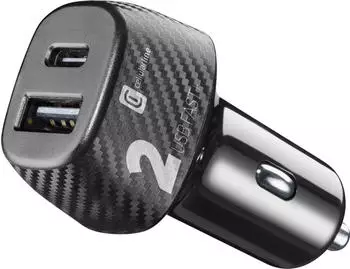 Cellular Line Multipower KFZ-Lader 32W USB-C + USB-A (CBRUSB2PD32WK)