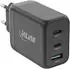 InLine USB-Ladegerät 3-Port GaN 65W, 2x USB-C, 1x USB-A, schwarz (31506F)