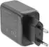 InLine USB-Ladegerät 3-Port GaN 65W, 2x USB-C, 1x USB-A, schwarz (31506F)