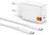 Spigen ArcStation Pro GaN651 USB-C Ladegerät PD 3.0 PPS 65W + Kabel, weiß (B-8458)