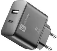 Cellularline Achsmusb2pd25wk Ladeger&auml;t F&uuml;r Mobilger&auml;te Schwarz Indoor