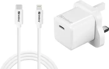 Sandberg USB-C Ladeger&auml;t 20W UK + Lightning Kabel (441-64)