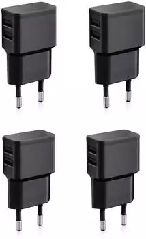 Wicked Chili Pro Series Dual USB Ladeger&auml;t 4er-Set 12W 90&deg; schwarz (844192)