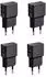 Wicked Chili Pro Series Dual USB Ladegerät 4er-Set 12W 90° schwarz (844192)