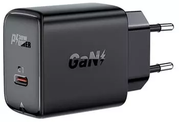 Acefast A21 GaN USB-C Wandladeger&auml;t 30W, schwarz