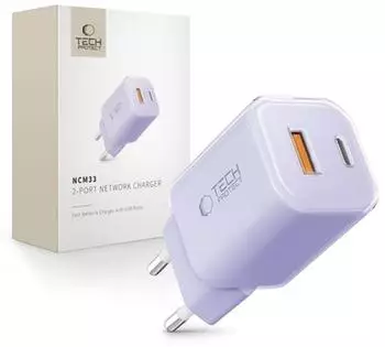 OEM NCM33 Wandladeger&auml;t USB-C 33W QC3.0 violett (ikable_5906302330607)