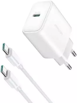 Joyroom JR-TCF24 USB-C Ladegerät 30W PD/QC/SFC, weiß, 1m Kabel (JR-TCF24)