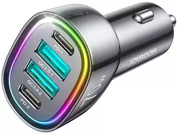 Joyroom JR-CL29 Kfz-Ladegerät 70W, 2x USB-C, 2x USB, schwarz (JR-CL29)