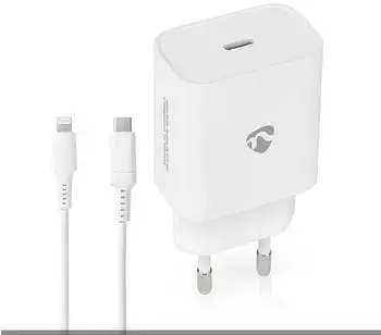 Nedis USB-C Netzladegerät 20W Schnellladefunktion (WCPDL20W112WT)