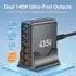 Keepdrum YMX435 USB-Schnell-Ladestation 6 Anschlüsse 435W (ymx435)