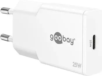 Goobay USB-C Ladeger&auml;t 25W, GaN, Power Delivery, wei&szlig; (75732)