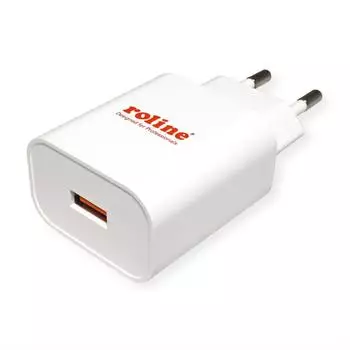 Roline USB Charger mit Euro-Stecker, 1 Port, QC3.0, 18W (19.11.1061)