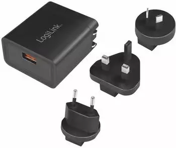 LogiLink USB-Reiseadapter QC 3.0 Fast Charging 18W (PA0188)