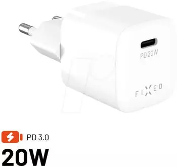 FIXED Fast Mini Home Charger USB-C PD 20W, wei&szlig; (FIXC20M2-C-WH)