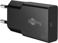 Goobay 75731 USB-C&trade; PD GaN Schnellladeger&auml;t Slim (25 W) schwarz, schwarz - 1x