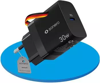 Sonero X-PS105 USB-C GaN Ladeger&auml;t 1-Port 30W schwarz (X-PS105)