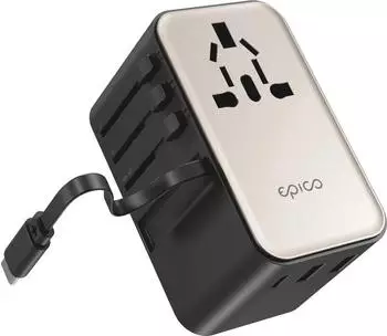 Epico UltraBoost EU70 GaN Universal-Reiseadapter 70W, titanium (9915102700002)