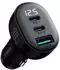 Joyroom JR-CCD04 Kfz-Ladegerät 30W 2x USB-C + USB-A mit Display (JR-CCD04)