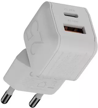 Xtorm NextGen GaN3 Ultra Wand-Ladegerät 25W, 1x USB-C, 1x USB-A, weiß (XECNG250)