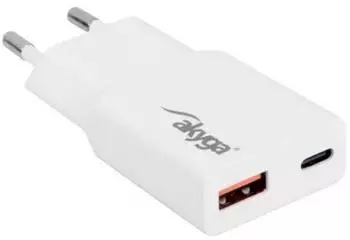 Akyga USB-Ladeger&auml;t 30W USB-C, USB-A wei&szlig; (AK-CH-27)