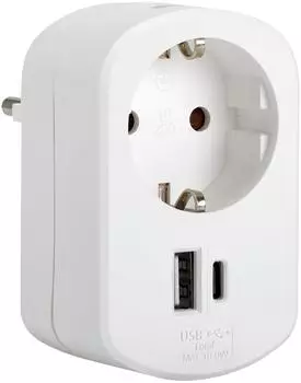Simon Kombi-Schnellladeger&auml;t USB-A + USB-C 5V 3A (CL610306)