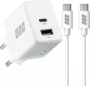 EFB-Elektronik Ladegerät 30W USB-C + USB-A GaN PD3.0 QC3.0 (G301A1CE)