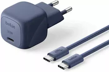 Belkin BoostCharge USB-C-Ladeger&auml;t + USB-C/USB-C-Kabel (30W)