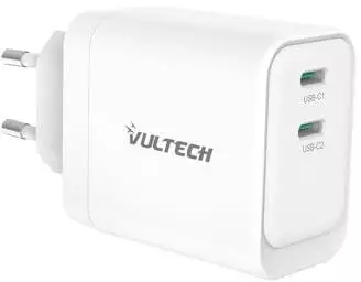 Vultech CC45-2C Dual USB-C GaN-Ladegerät 45W PD3.0/QC3.0 (CC45-2C)