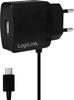 LOGILINK PA0146, LogiLink Power Adapter Micro USB-Ladegerät 10 W Steckdose