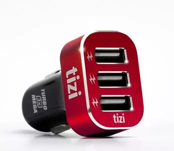 Equinux tizi Turbolader 3x Mega 7,2A rot