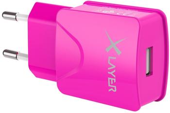 Xlayer Colour Line Ladegerät 2.1A pink