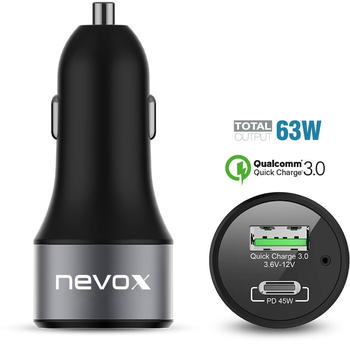 Nevox USB-C Kfz Ladegerät 63Watt