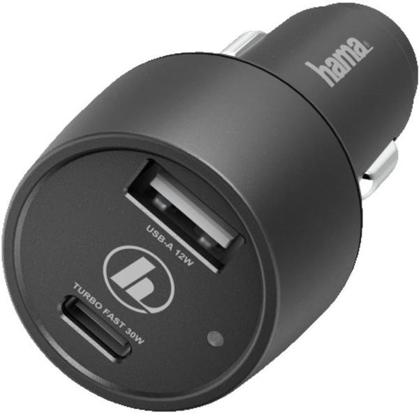 Hama Kfz-Ladegerät USB-A + USB-C 42W schwarz