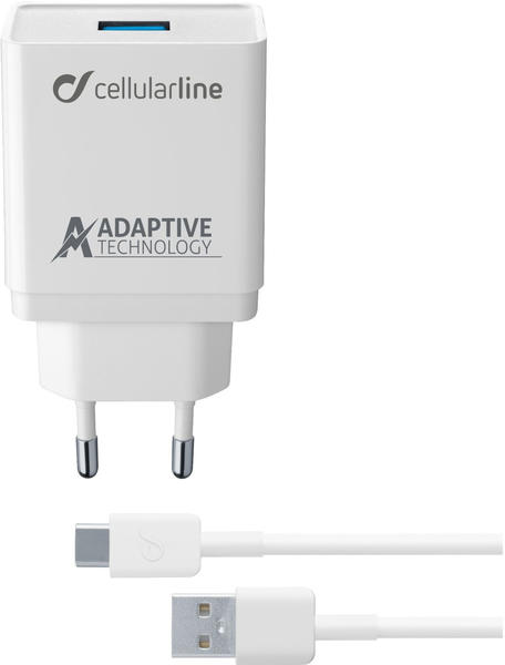 Cellular Line Adaptive Fast Charger USB Typ-C Kit 15 Watt