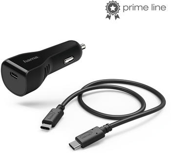 Hama Kfz-Ladeset, USB Type-C-Port, Power Delivery (PD), 3A, Schwarz (183229)