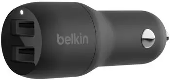 Belkin BOOST CHARGE USB-A-Kfz-Ladegerät mit zwei Anschlüssen (24 W)