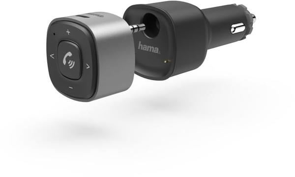Hama Bluetooth-Receiver für Kfz, mit 3,5-mm-Stecker und USB-Ladegerät