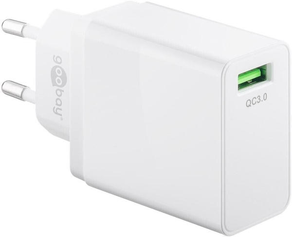 Goobay USB Schnellladegerät QC3.0 (18W) Weiß