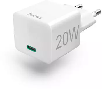 Hama USB-C Schnellladegerät 20W Weiß
