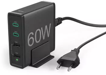 Hama 201628 4xUSB Schnellladeger&auml;t 60W